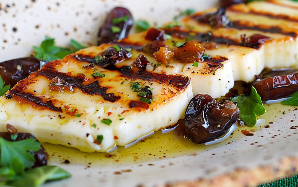 Charred Halloumi with Sweet Dates