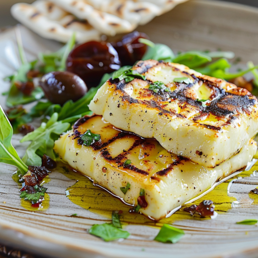 Delicious Charred Halloumi Cheese with Sweet Dates Recipe